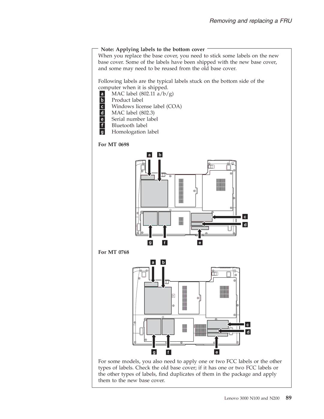 Lenovo N200, N100 manual For MT 