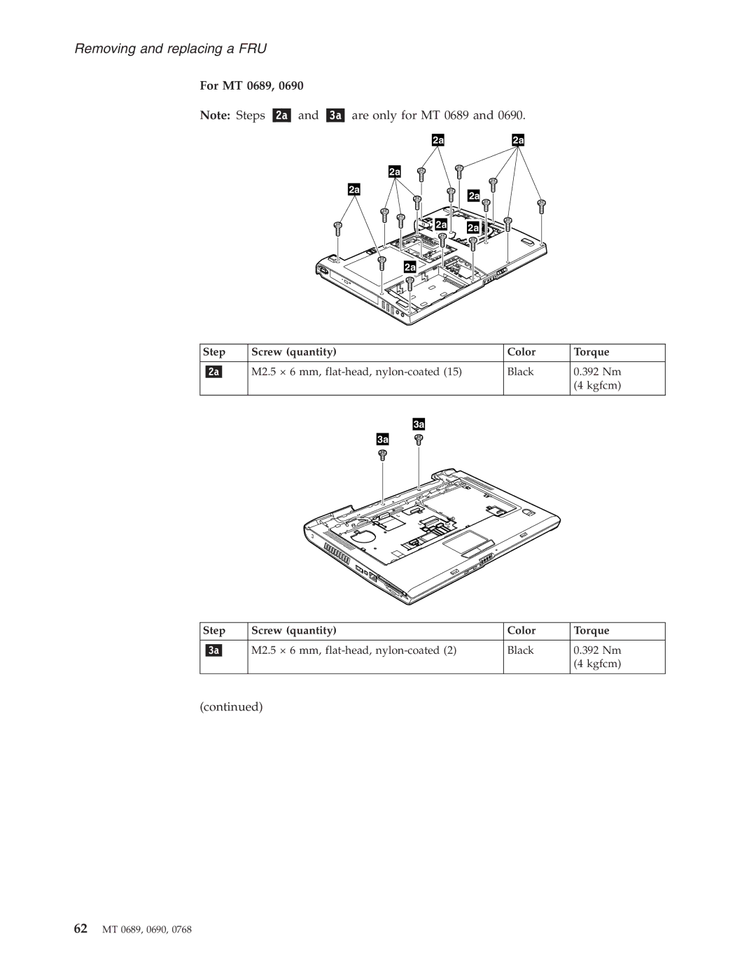 Lenovo N100 manual For MT 0689, Are only for MT 0689 