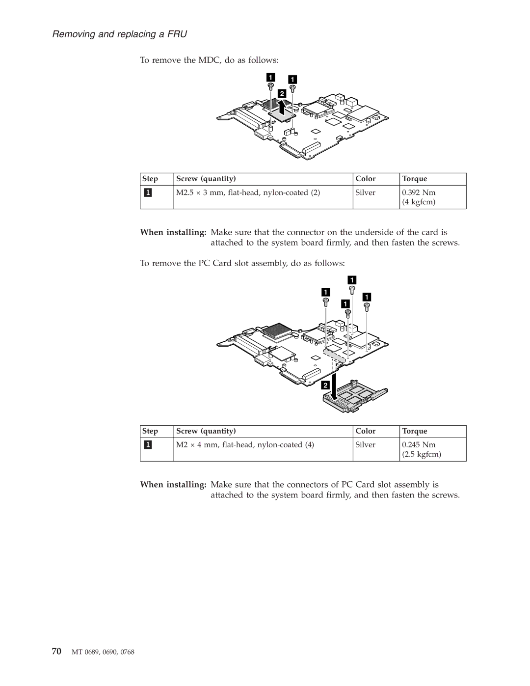 Lenovo N100 manual To remove the MDC, do as follows 