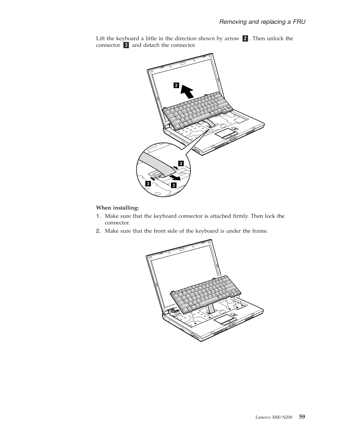 Lenovo N200 manual When installing 