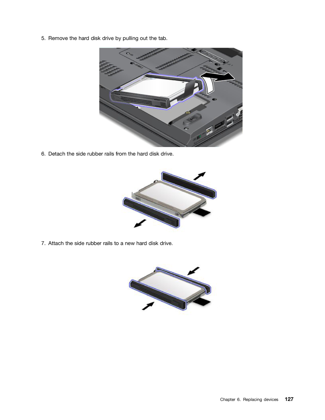 Lenovo 42825BU, NVS-4200M, 4242X04, 42421A0 manual Replacing devices 