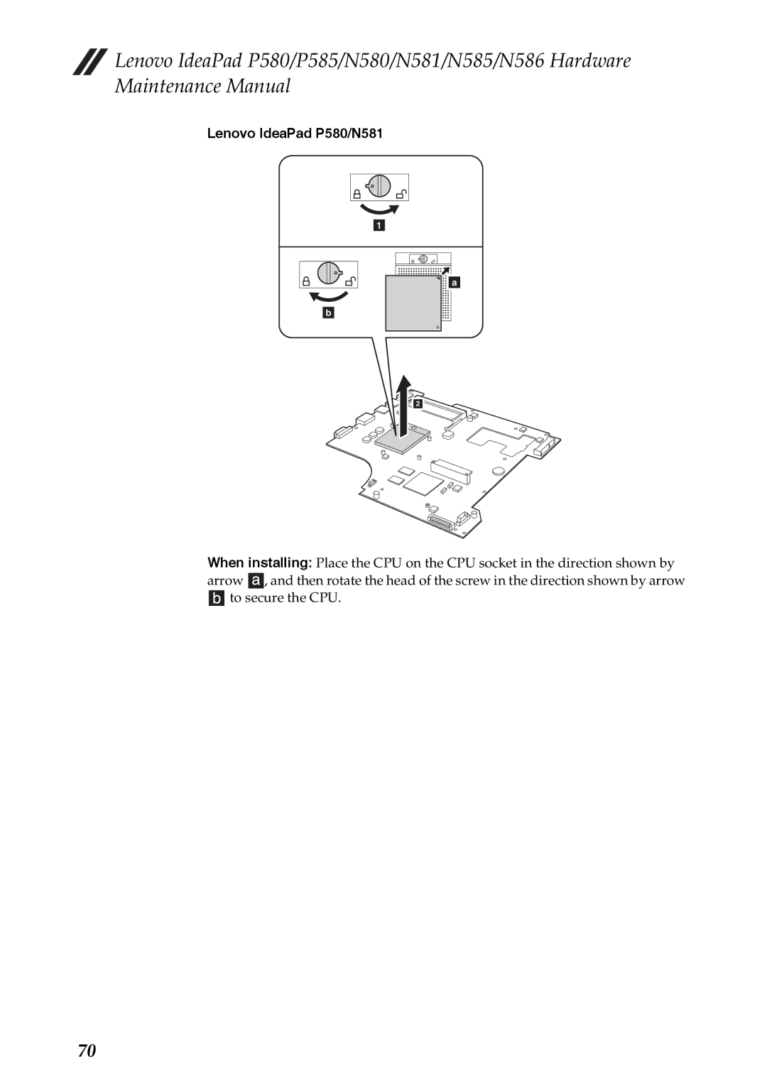 Lenovo N586, P585, N585, N580 manual Lenovo IdeaPad P580/N581 