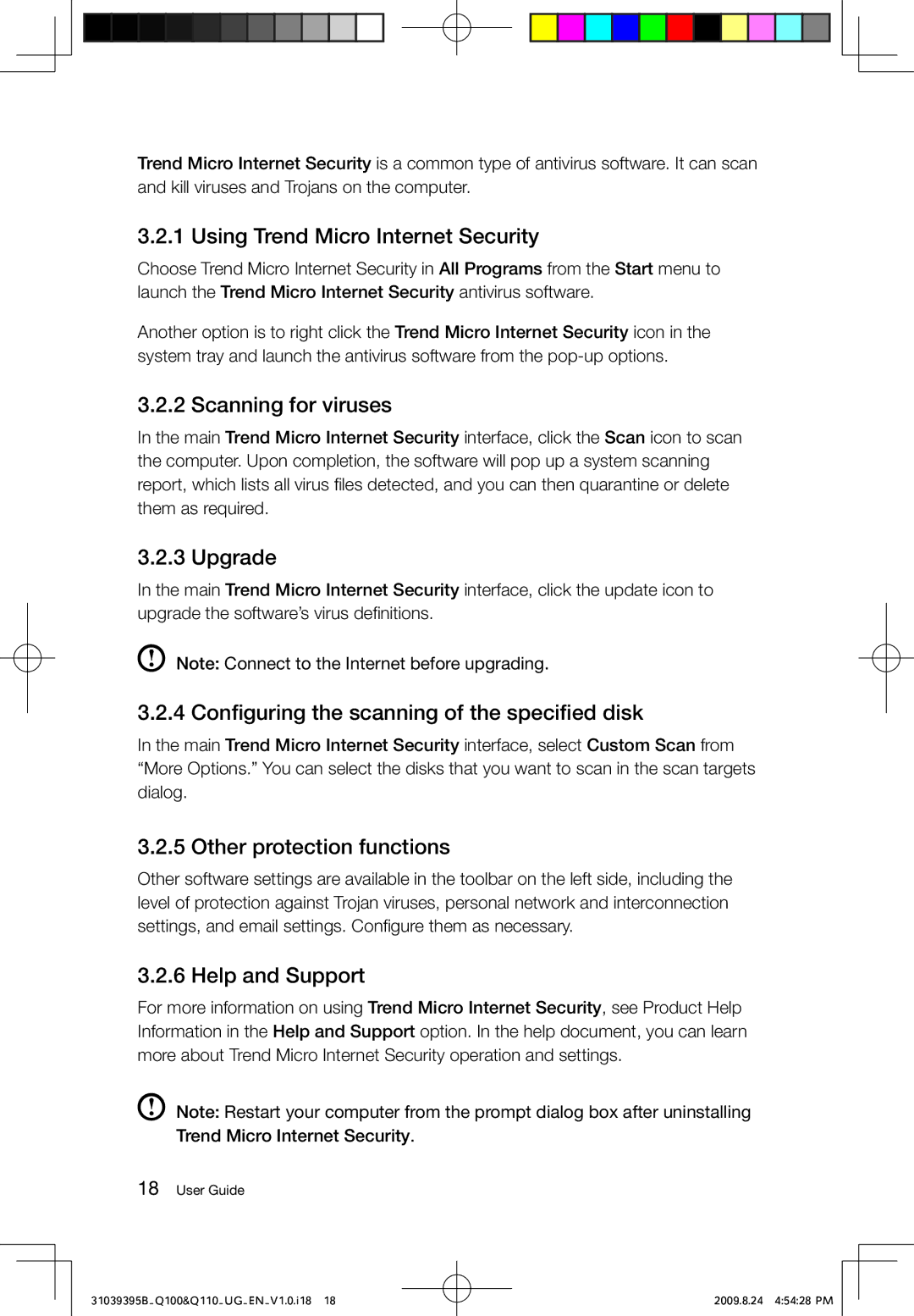 Lenovo Q110, Q100 manual Using Trend Micro Internet Security 