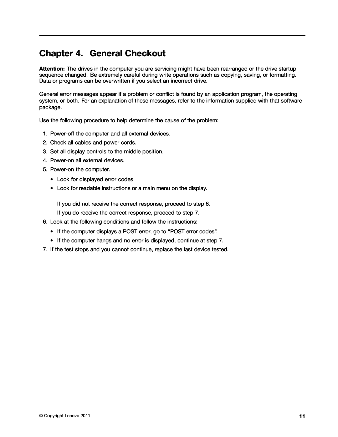 Lenovo Q180 manual General Checkout 