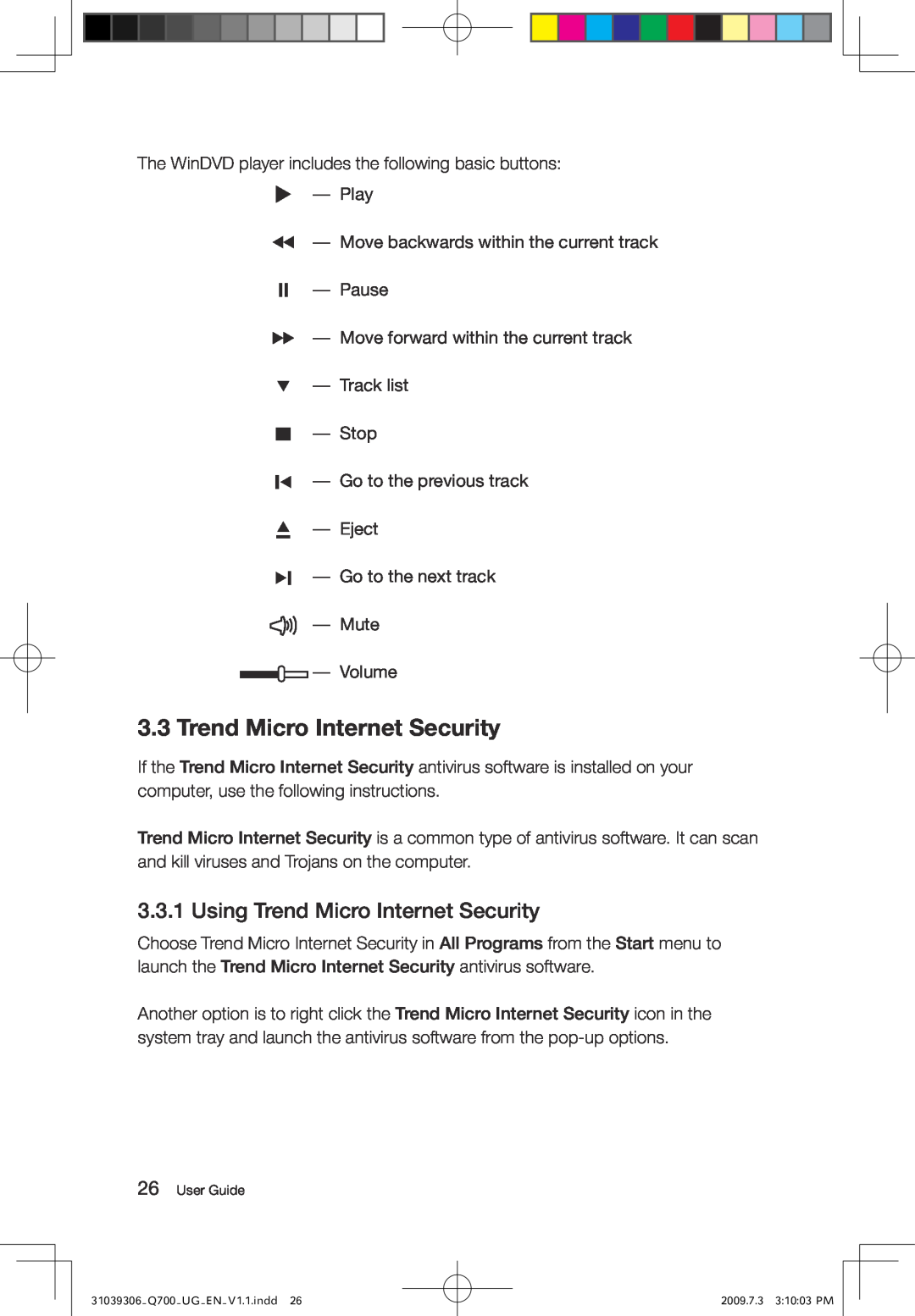 Lenovo Q700 manual Using Trend Micro Internet Security 