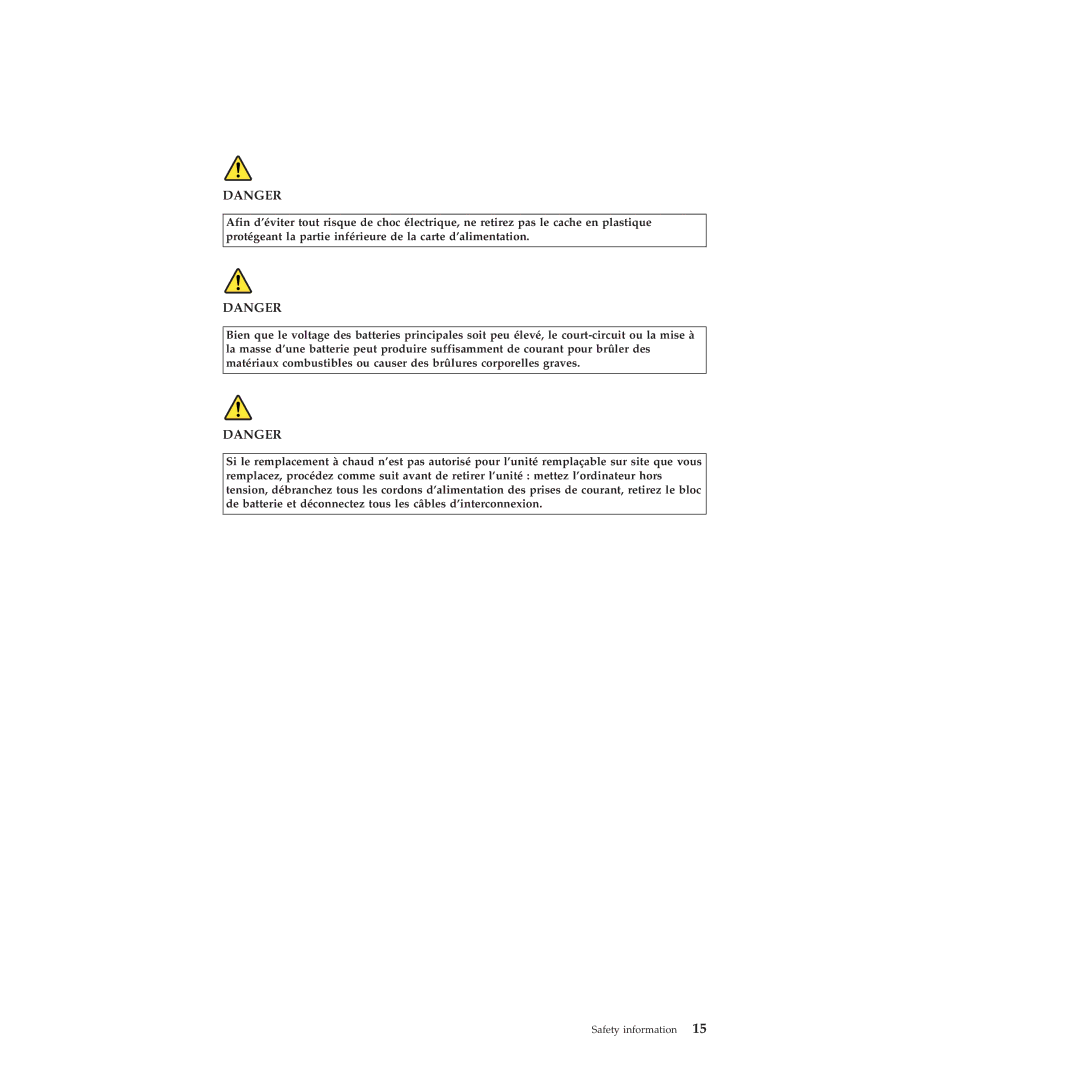 Lenovo R400 manual Safety information 