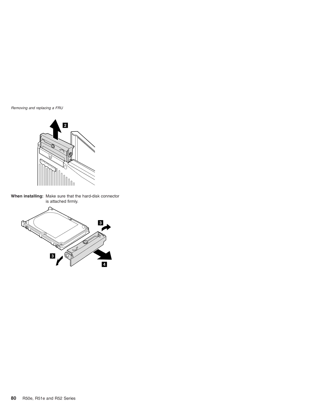 Lenovo R51e Series, R50e Series, R52 Series manual Removing and replacing a FRU 