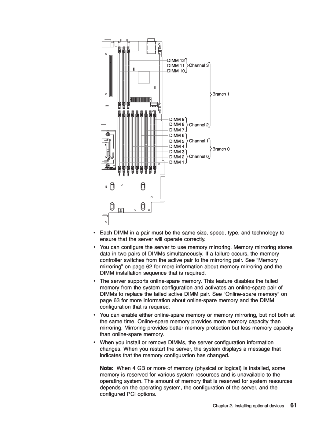 Lenovo RD120 manual Dimm 
