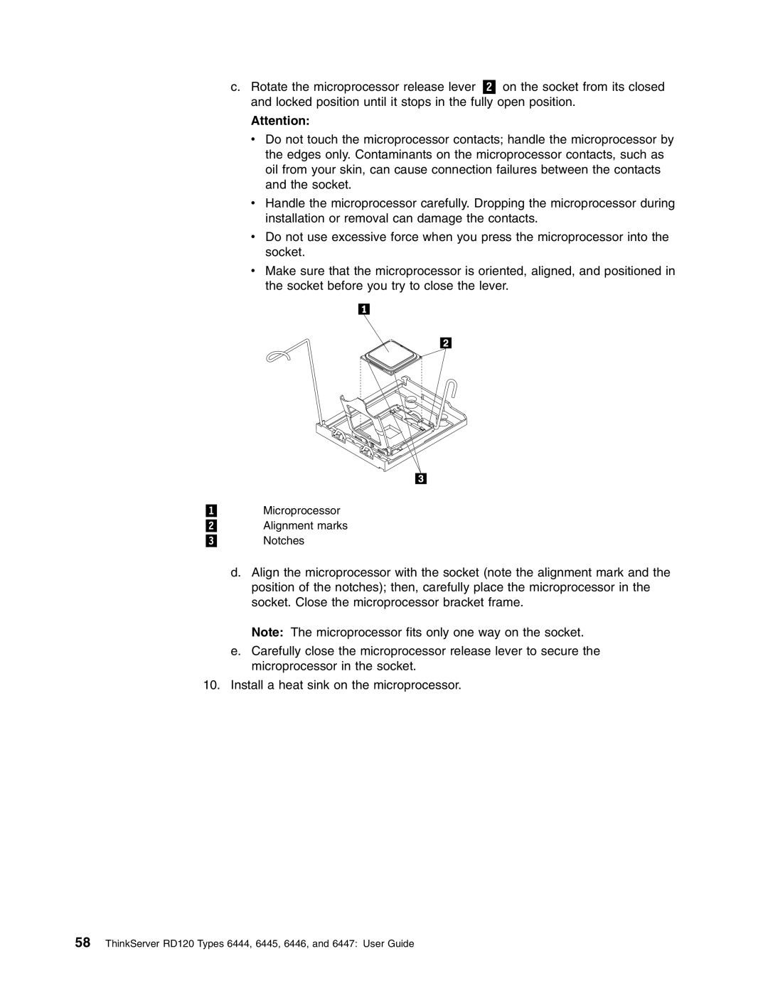 Lenovo RD120 manual Notches 