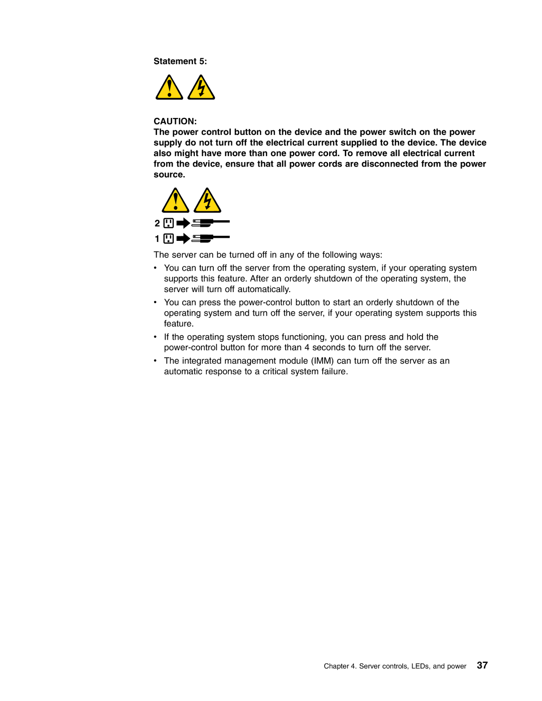 Lenovo RD210 manual Server controls, LEDs, and power 