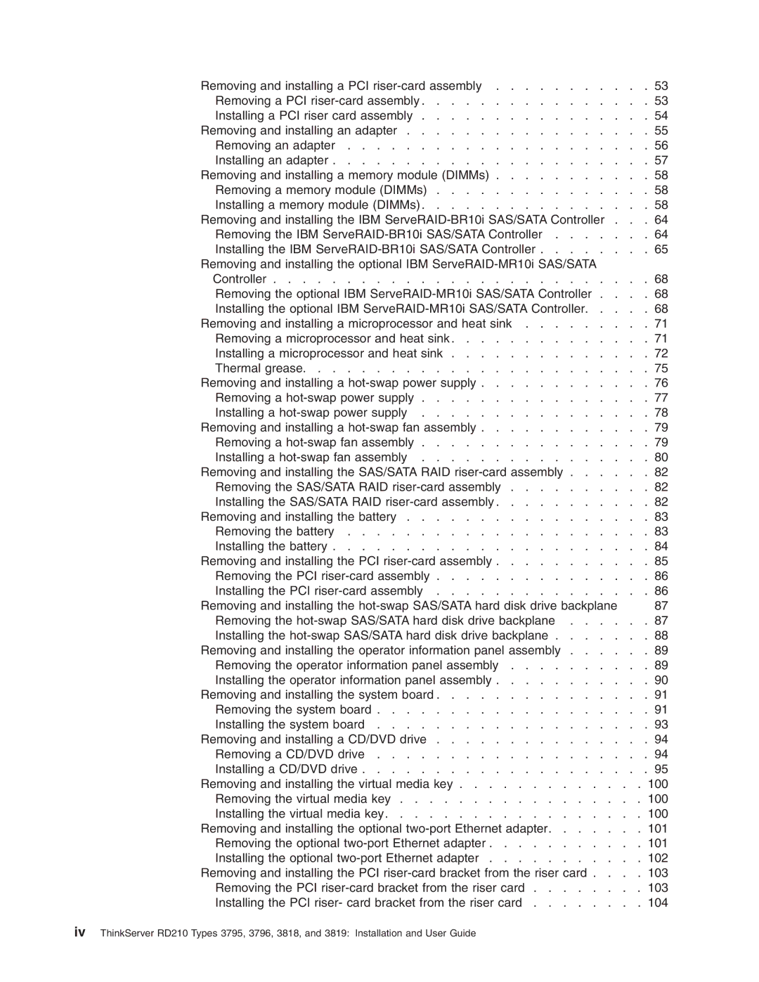 Lenovo RD210 manual 