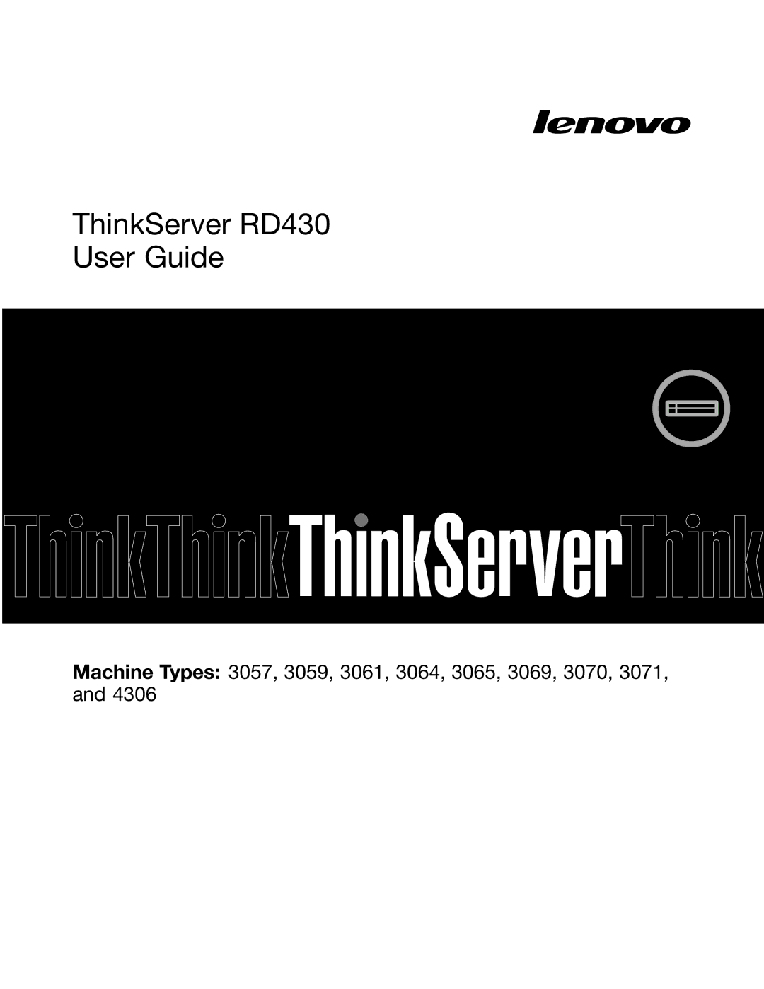 Lenovo manual ThinkServer RD430 User Guide 