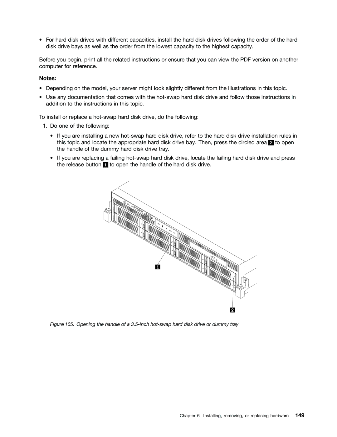 Lenovo RD430 manual Installing, removing, or replacing hardware 