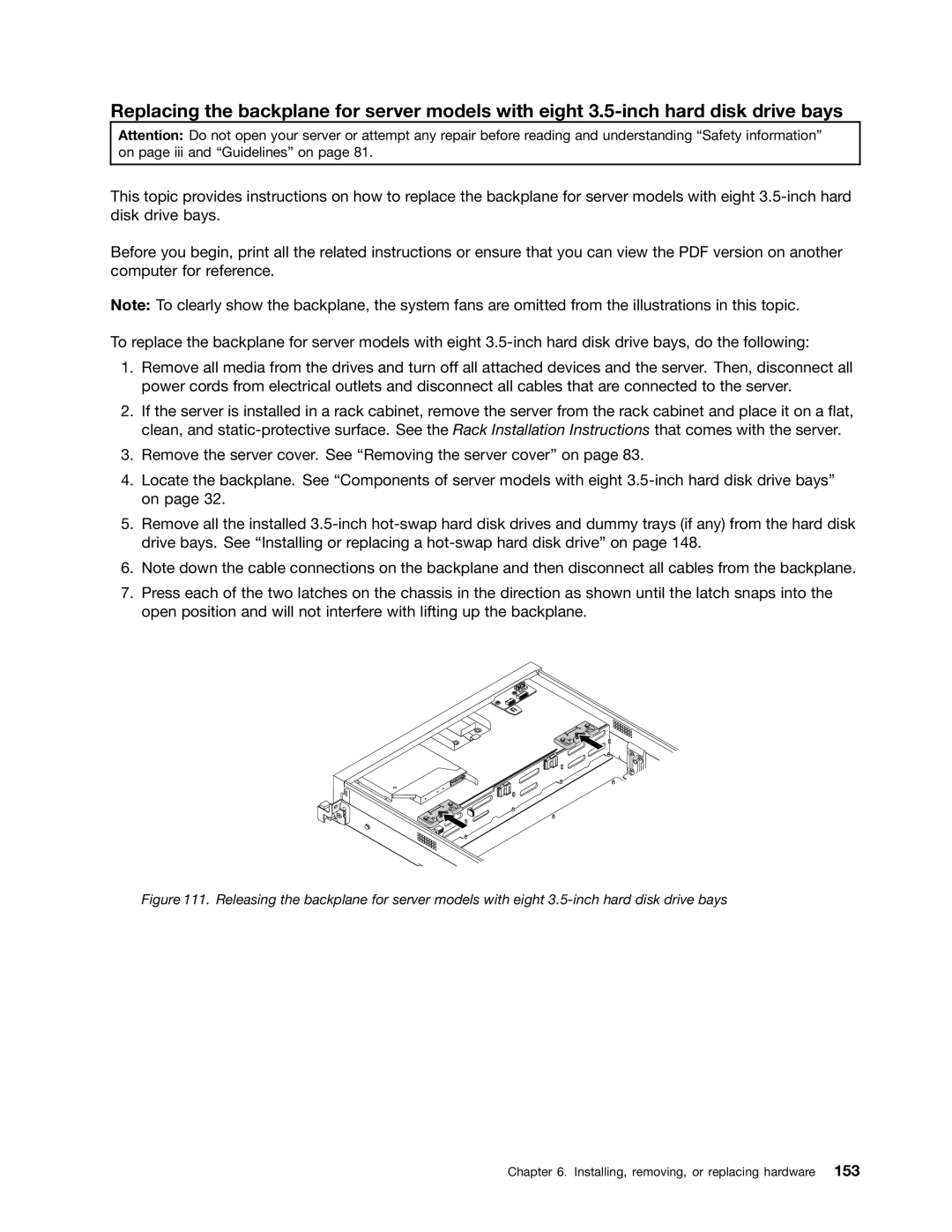 Lenovo RD430 manual Installing, removing, or replacing hardware 