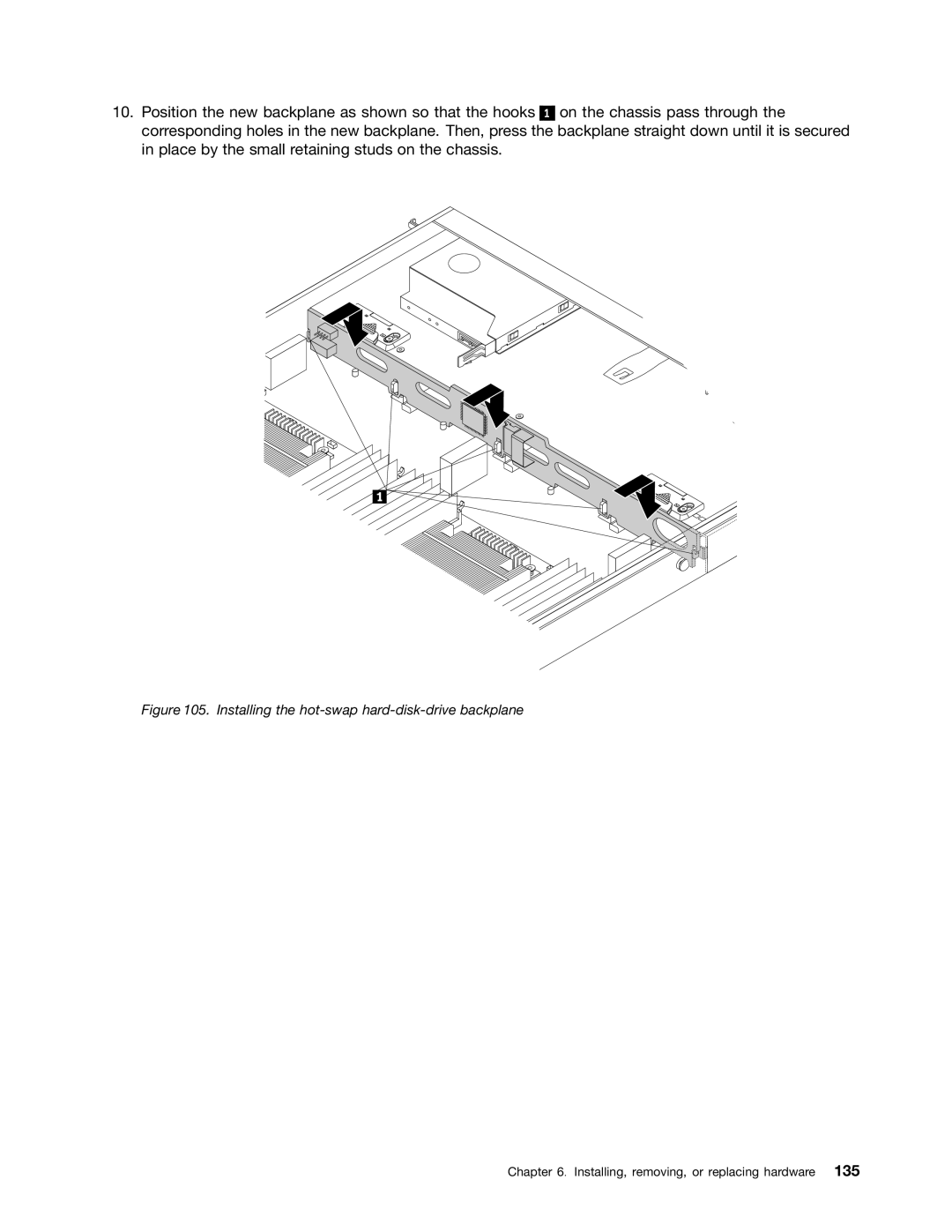 Lenovo RD540 manual Installing the hot-swap hard-disk-drive backplane 