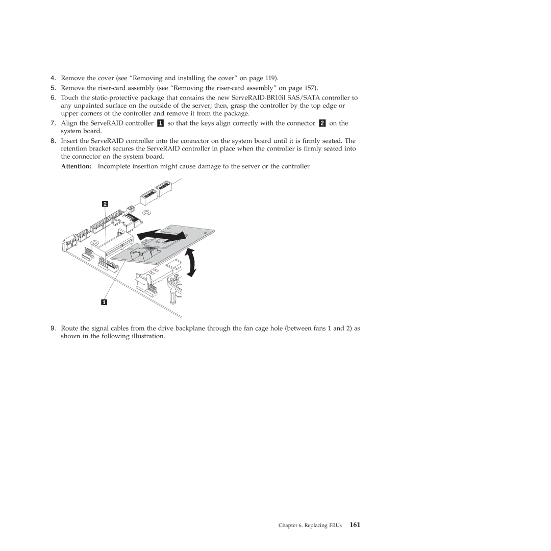 Lenovo RS210 manual Replacing FRUs 