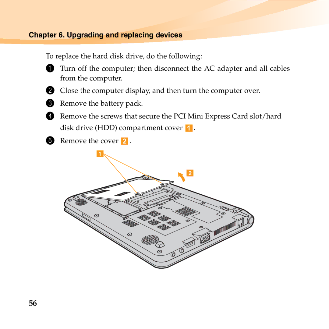 Lenovo S10-2 manual Upgrading and replacing devices 