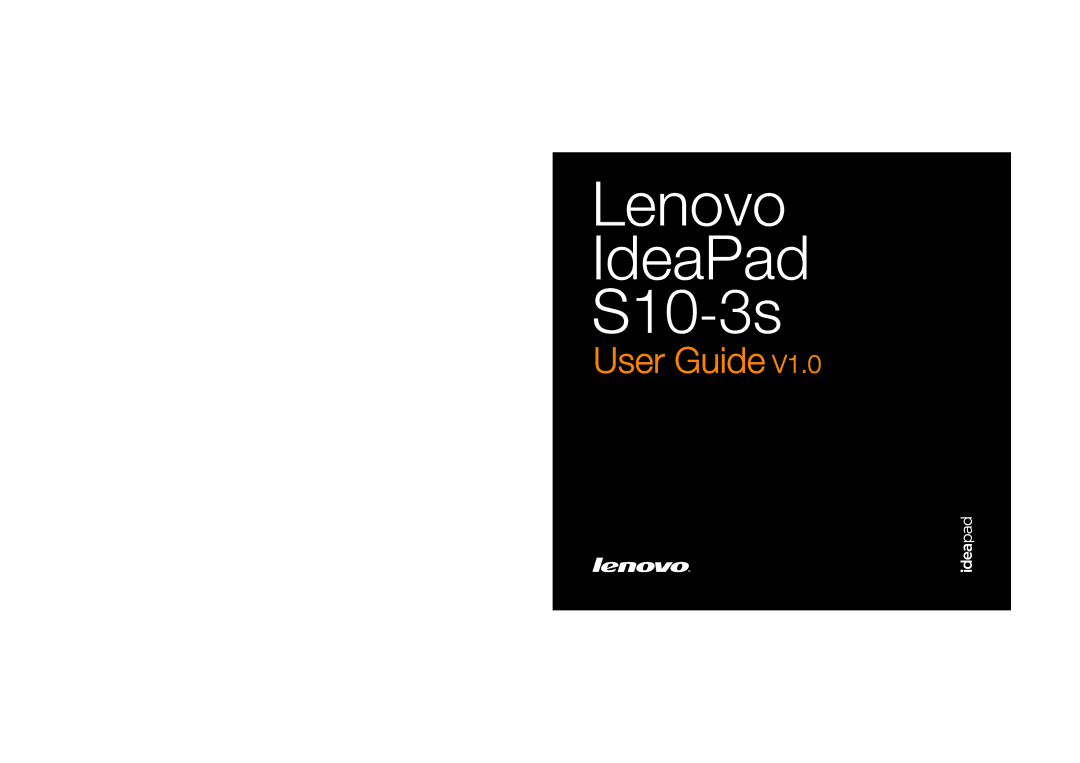 Lenovo S10-3S manual Lenovo IdeaPad S10-3s 