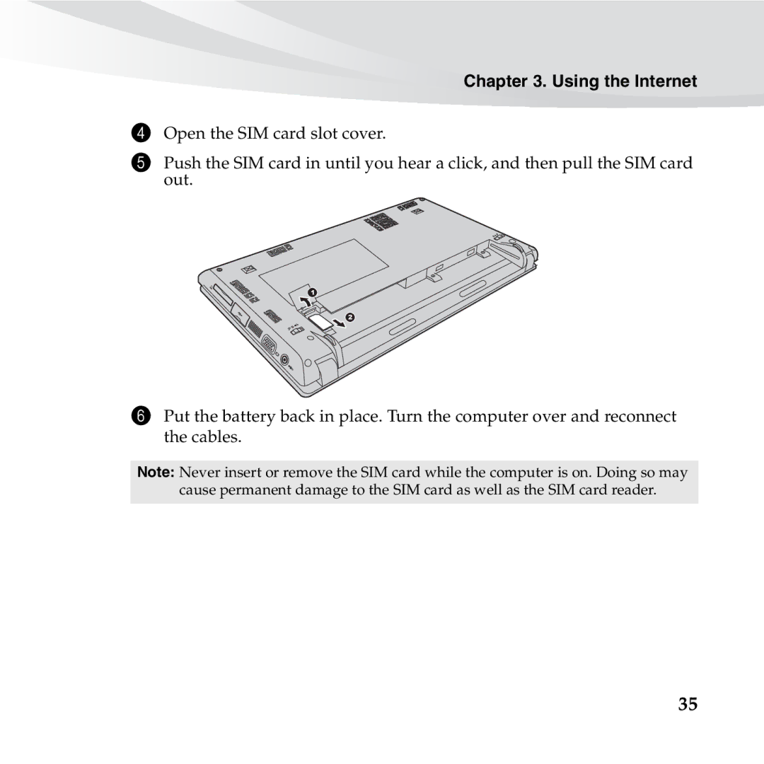 Lenovo S10-3S manual Using the Internet 