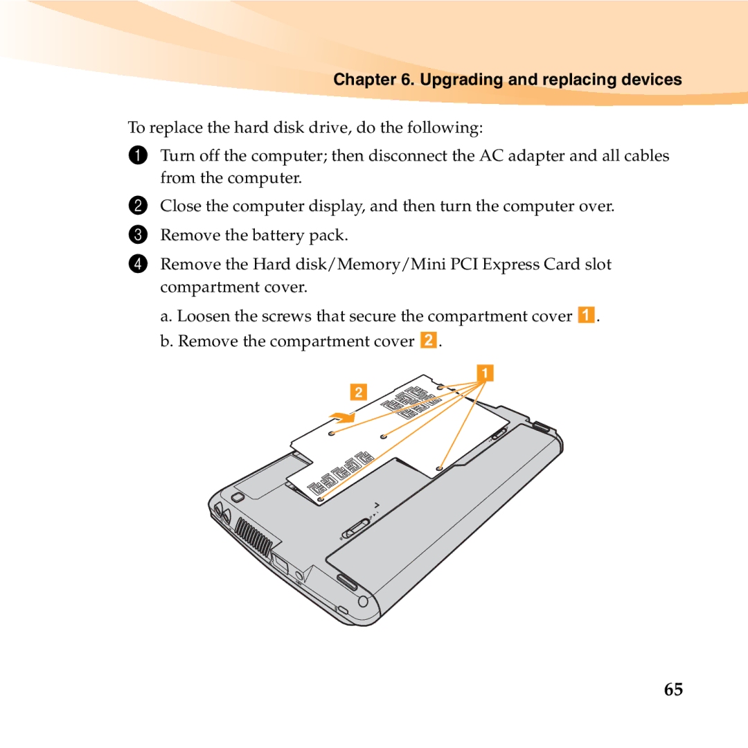 Lenovo S10-3T manual Upgrading and replacing devices 