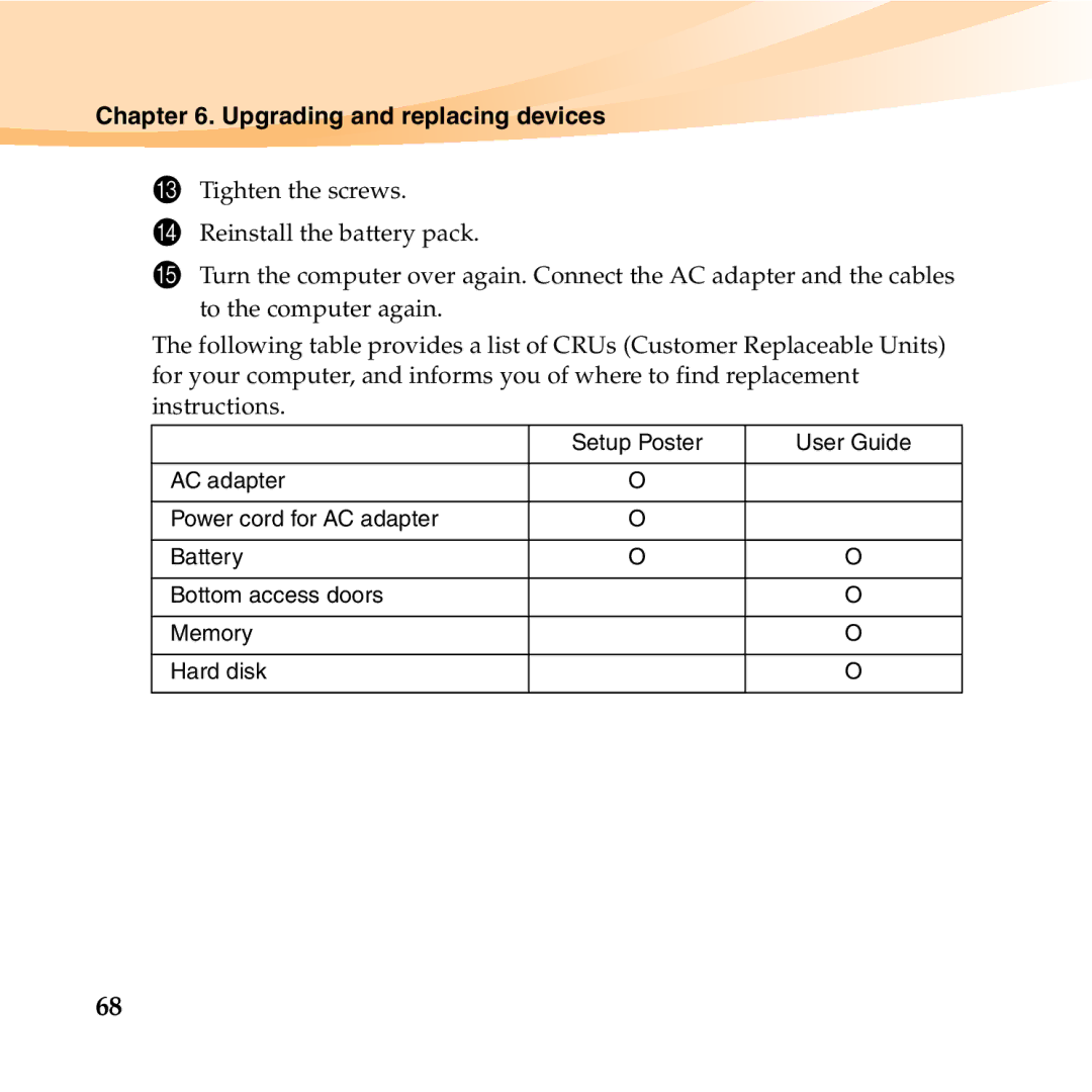 Lenovo S10-3T manual Upgrading and replacing devices 