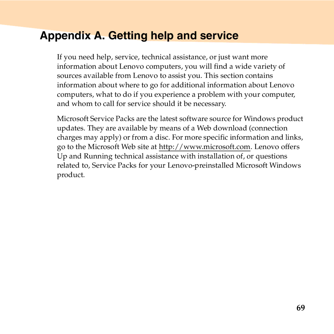 Lenovo S10-3T manual Appendix A. Getting help and service 