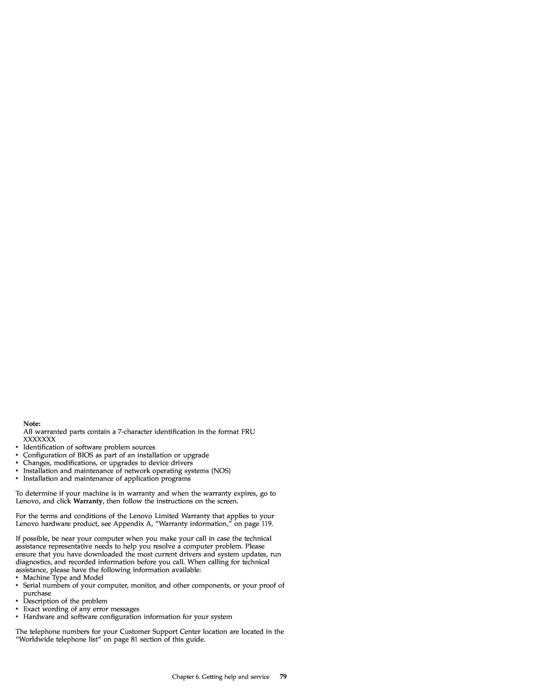 Lenovo S9E, S10E manual v Identification of software problem sources 