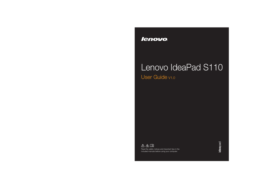 Lenovo manual Lenovo IdeaPad S110, Hardware Maintenance Manual 