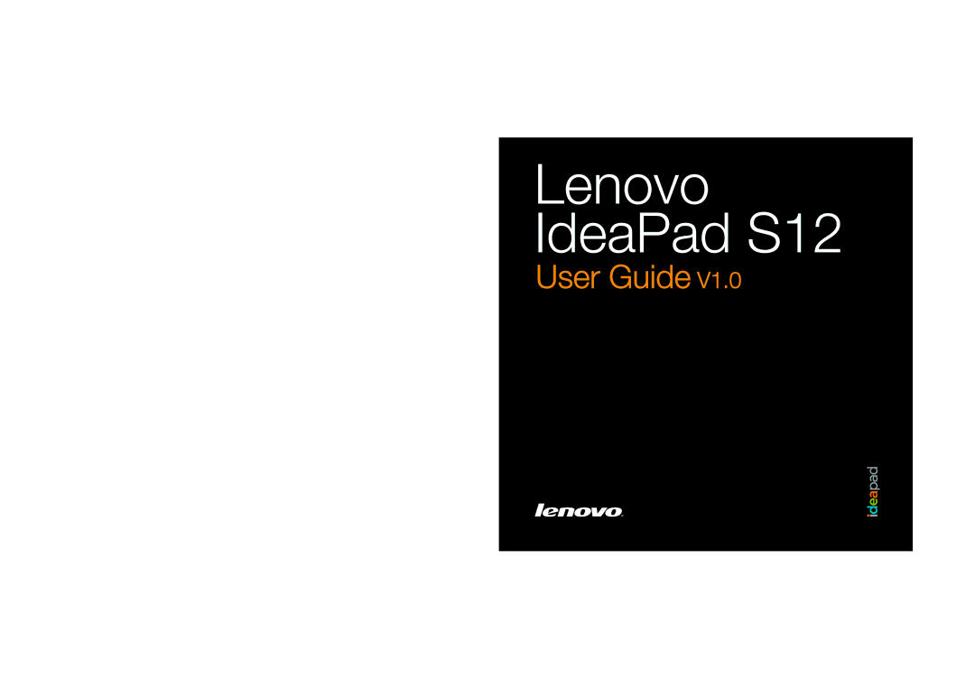 Lenovo manual Lenovo IdeaPad S12 