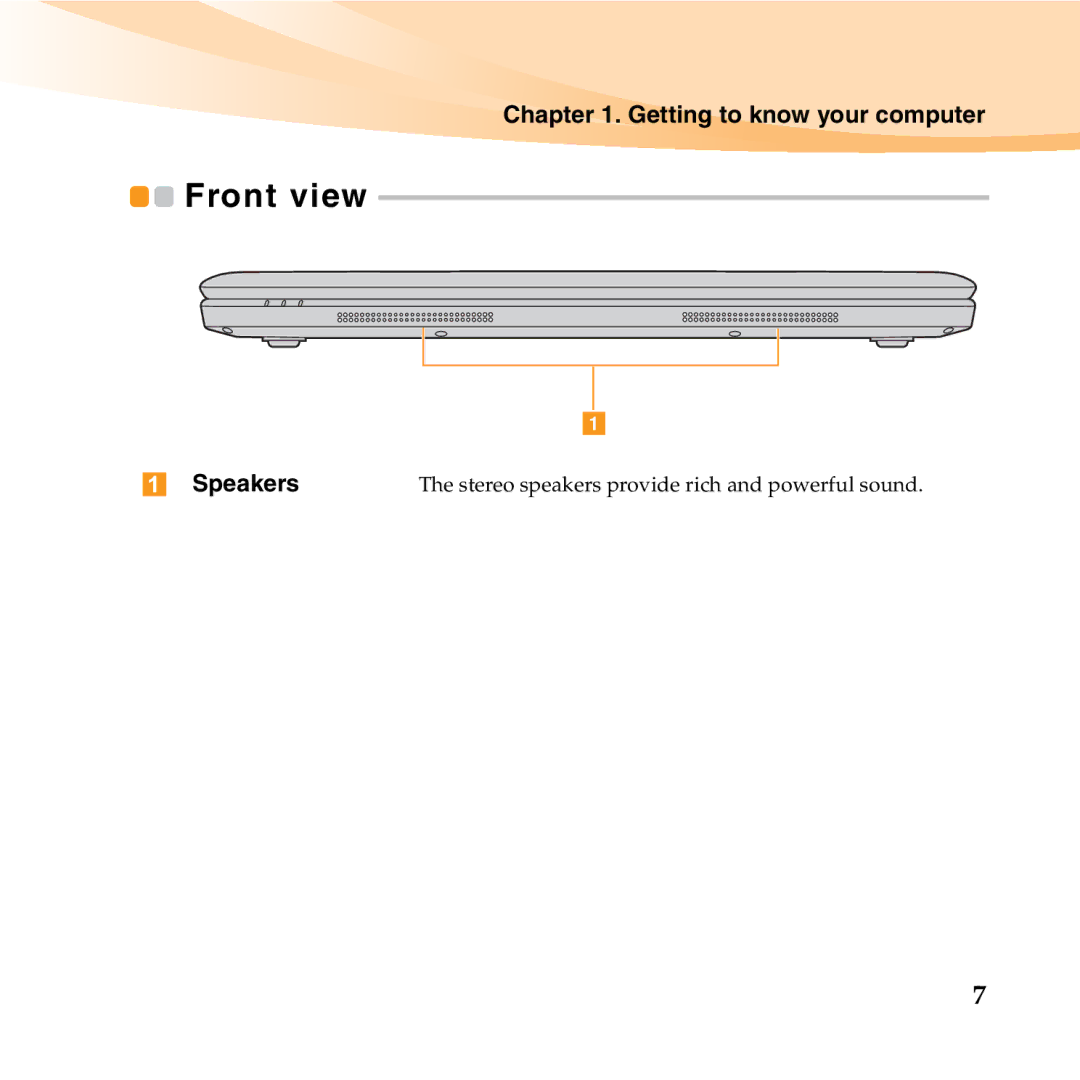 Lenovo S12 manual Speakers 