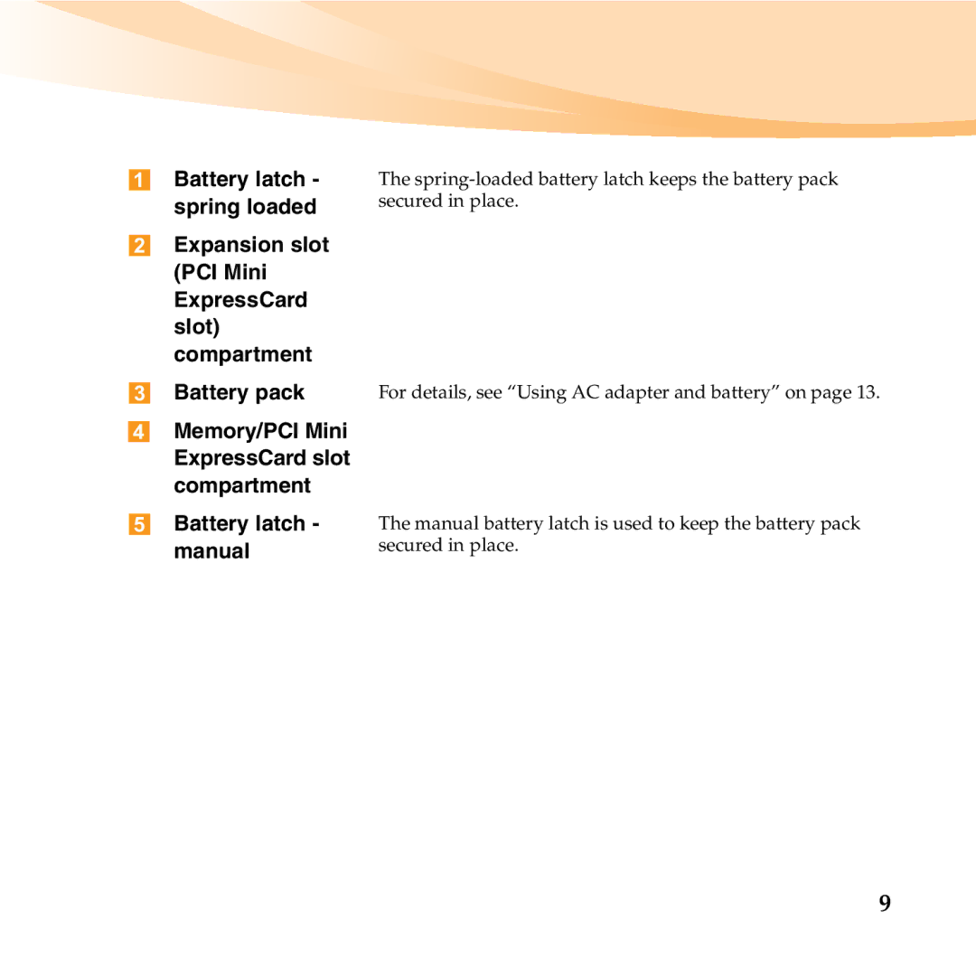 Lenovo S12 Battery latch manual 