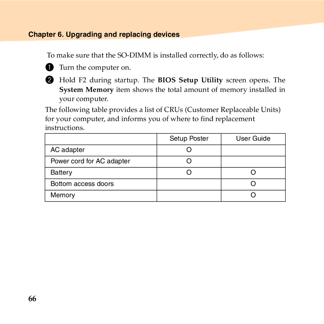 Lenovo S12 manual Upgrading and replacing devices 