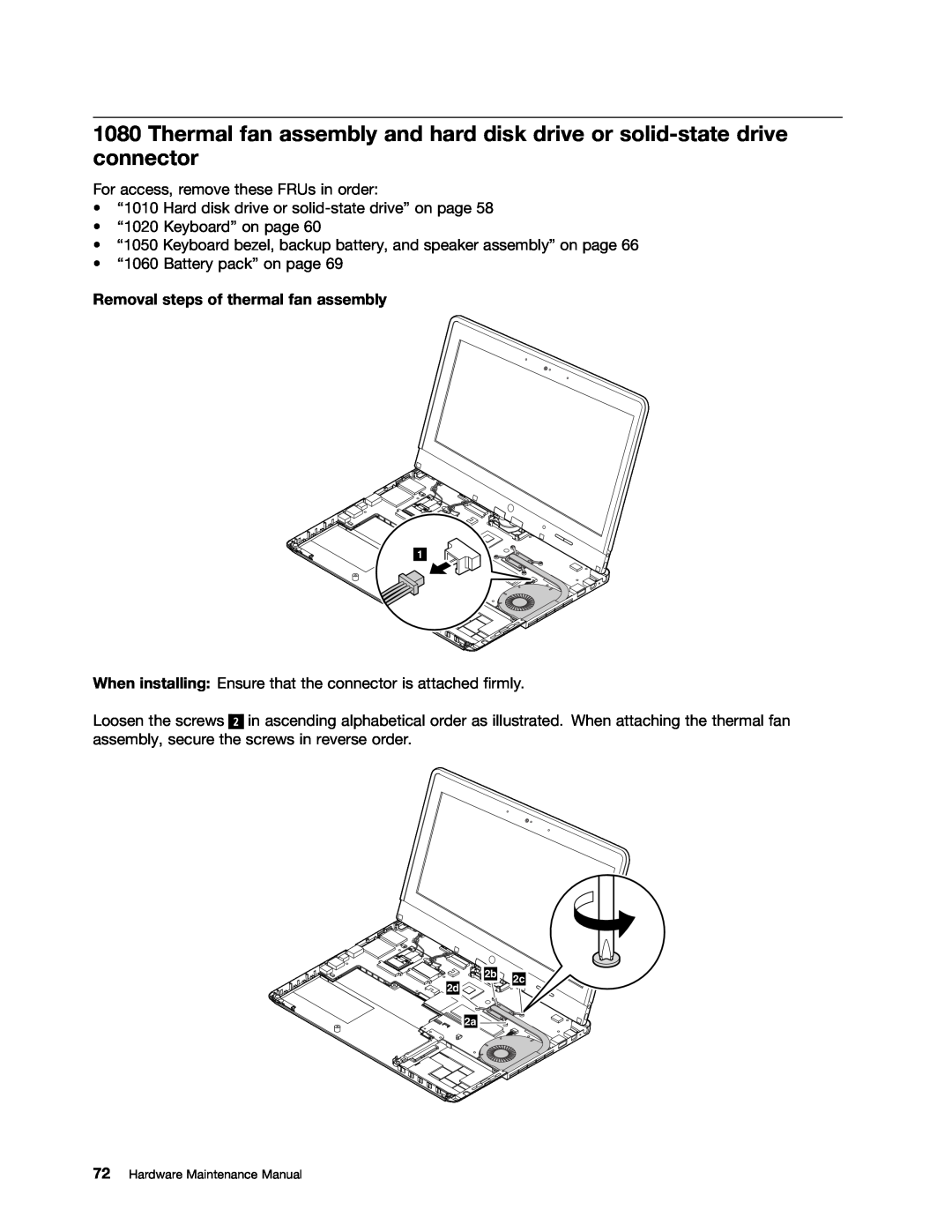 Lenovo S230U, 33472YU manual Removal steps of thermal fan assembly, Hardware Maintenance Manual 