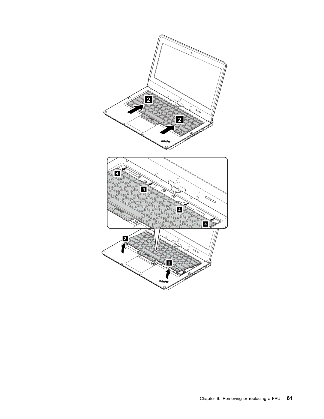 Lenovo 33472YU, S230U manual Removing or replacing a FRU 