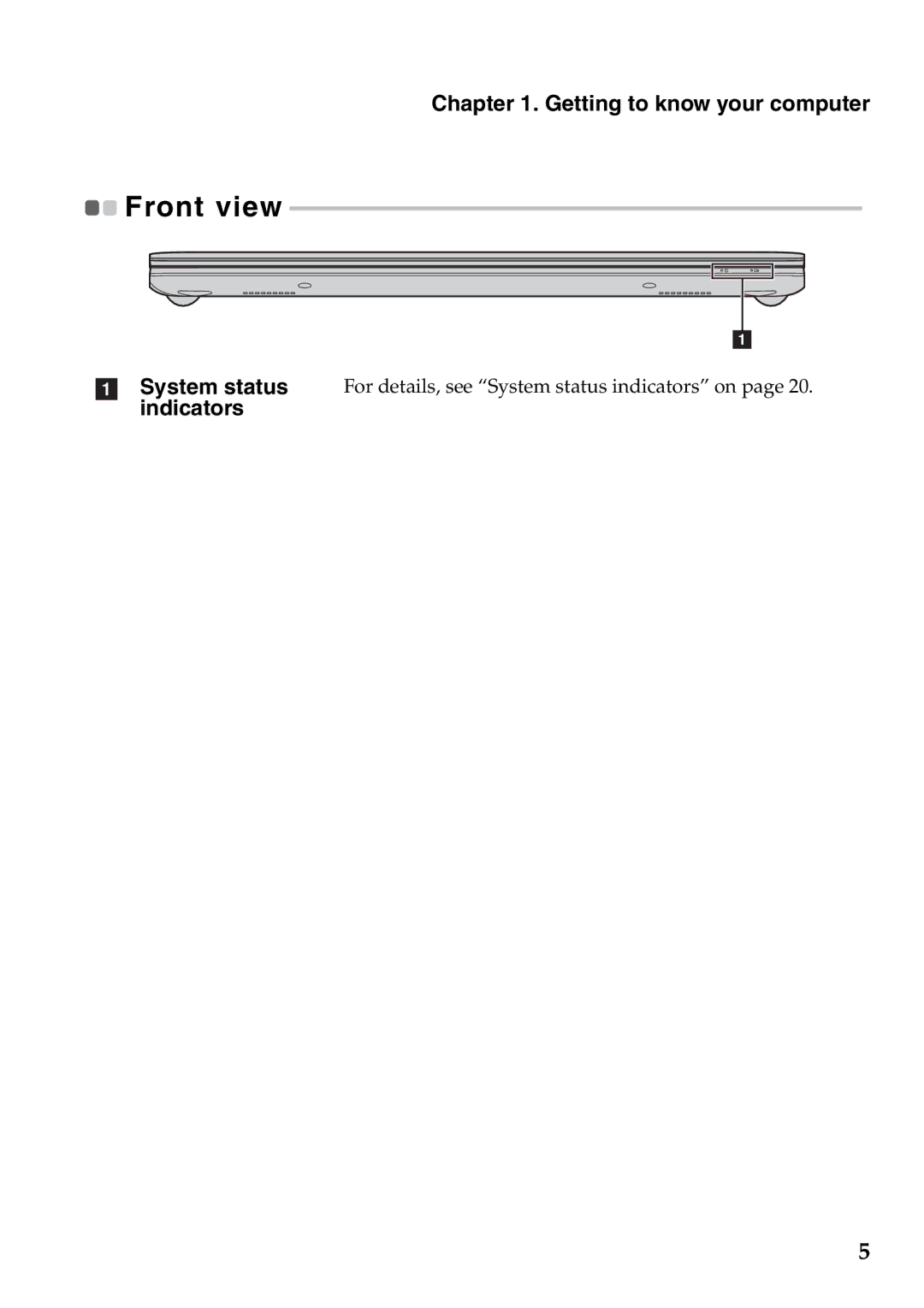 Lenovo S405, S300, S400 manual Front view 