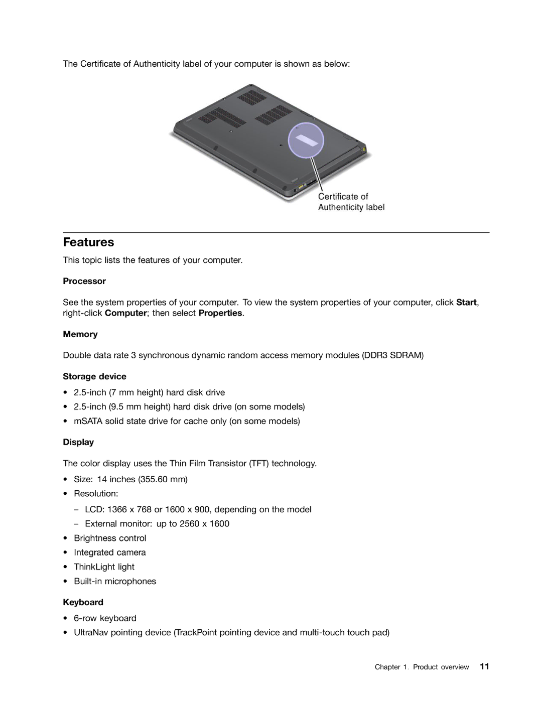 Lenovo S430 manual Features 