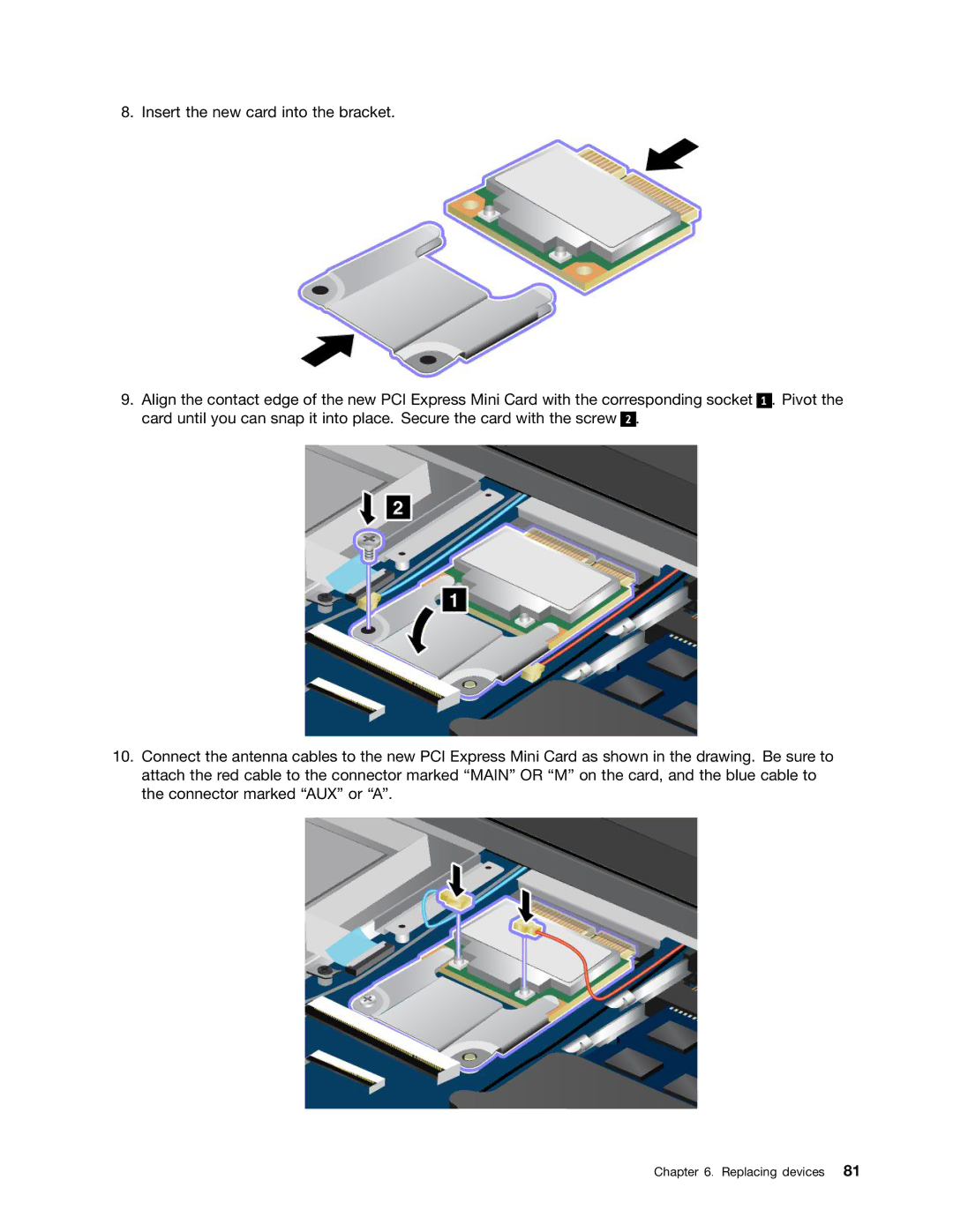 Lenovo S430 manual Replacing devices 