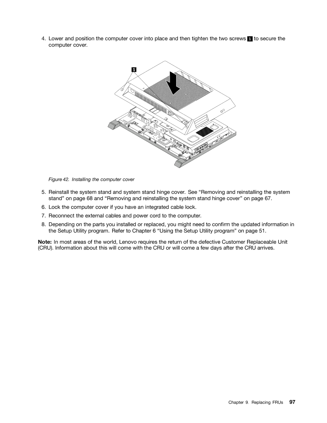 Lenovo S710 manual Installing the computer cover 