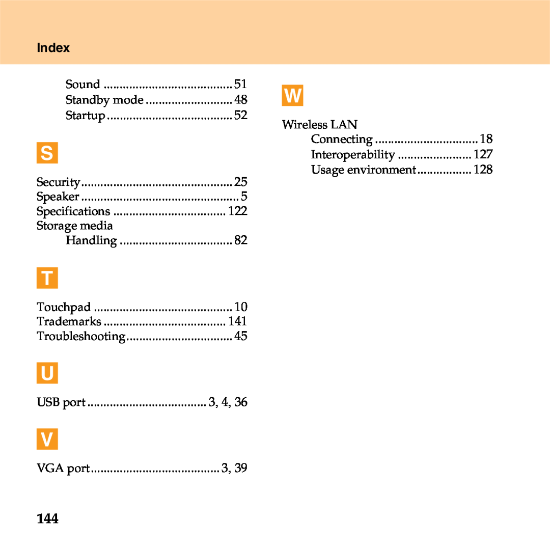 Lenovo S9 manual Index 