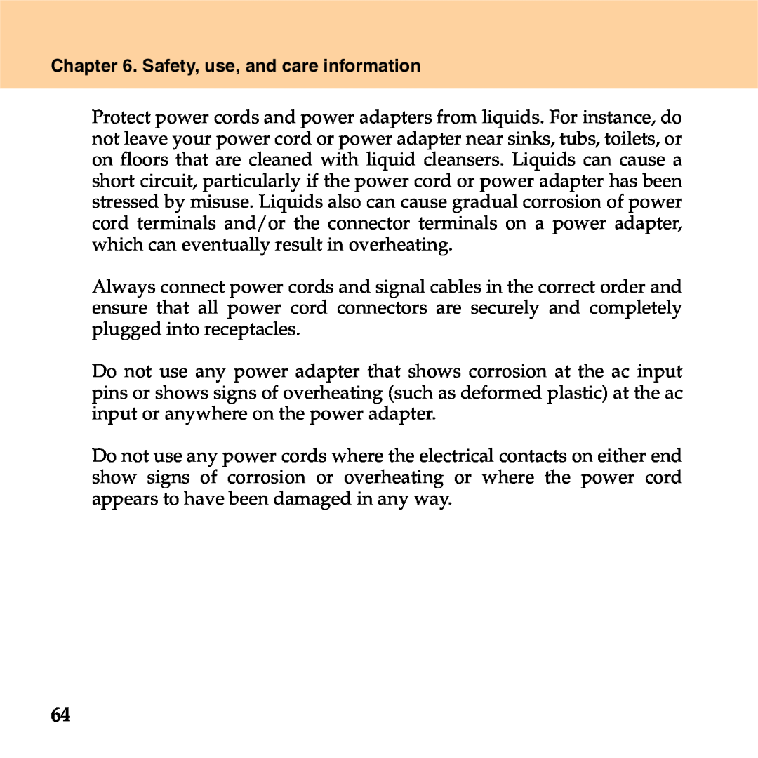 Lenovo S9 manual Safety, use, and care information 