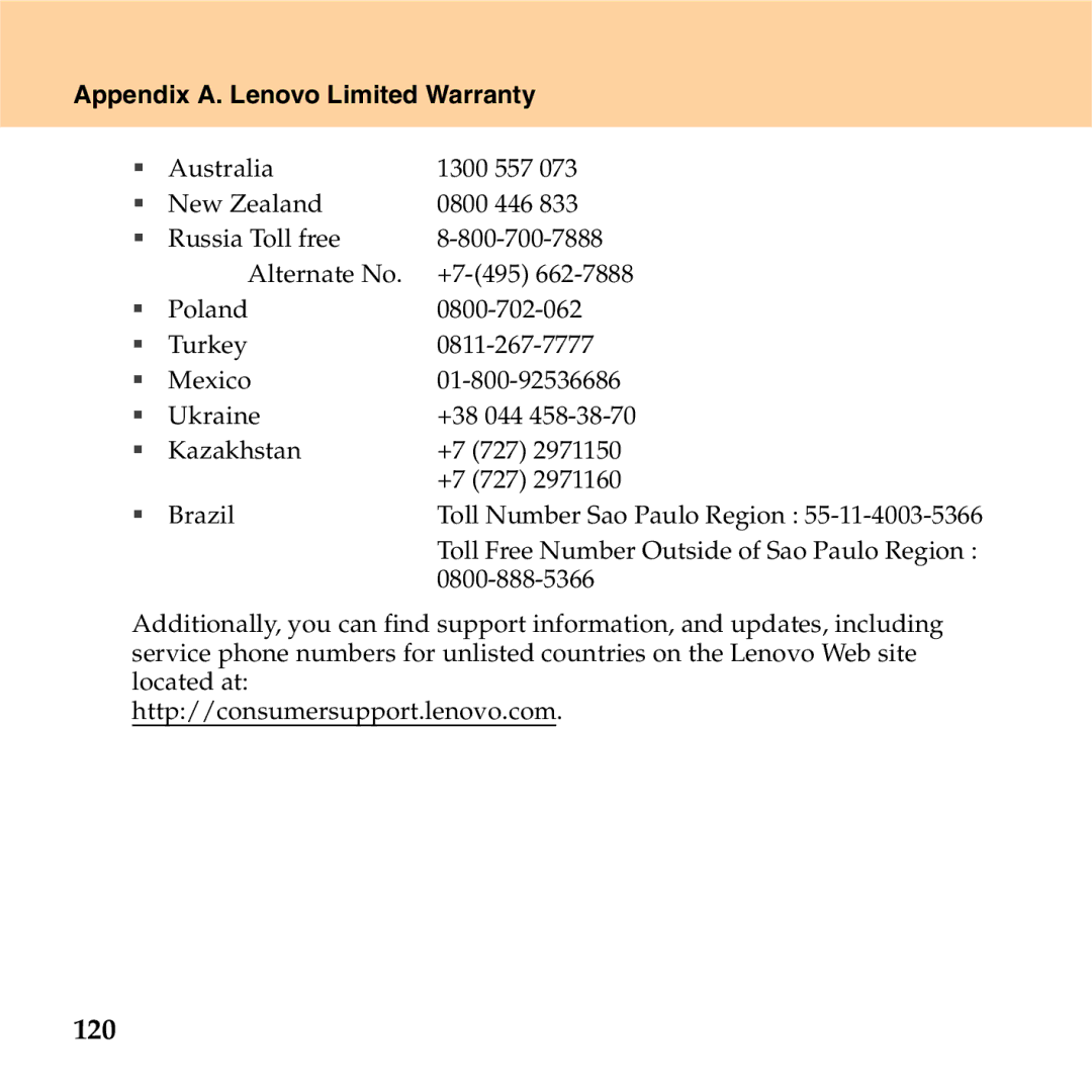 Lenovo S9 manual 120 