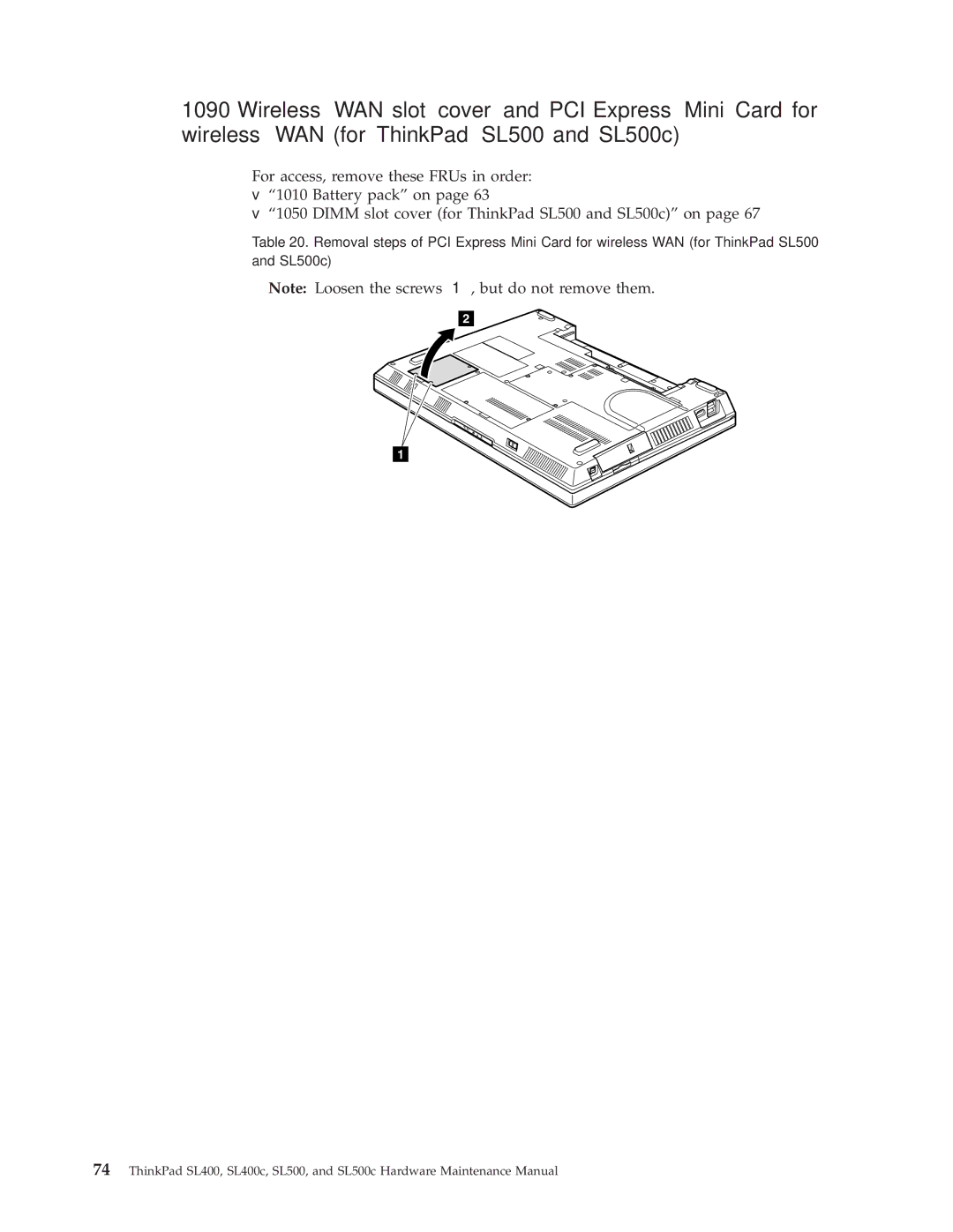 Lenovo SL500c, SL400c manual But do not remove them 