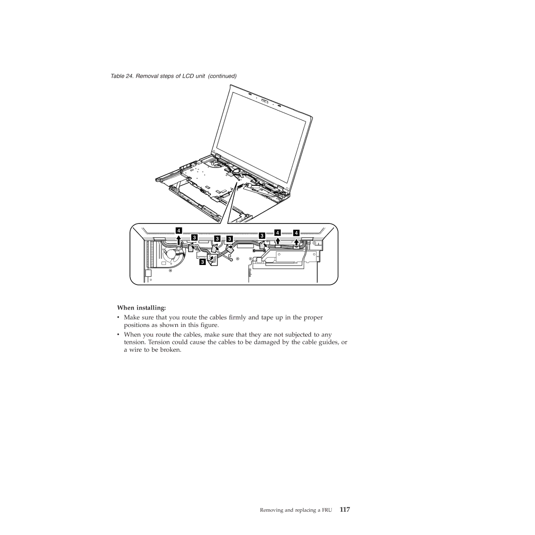 Lenovo T410SI, T400S manual When installing 