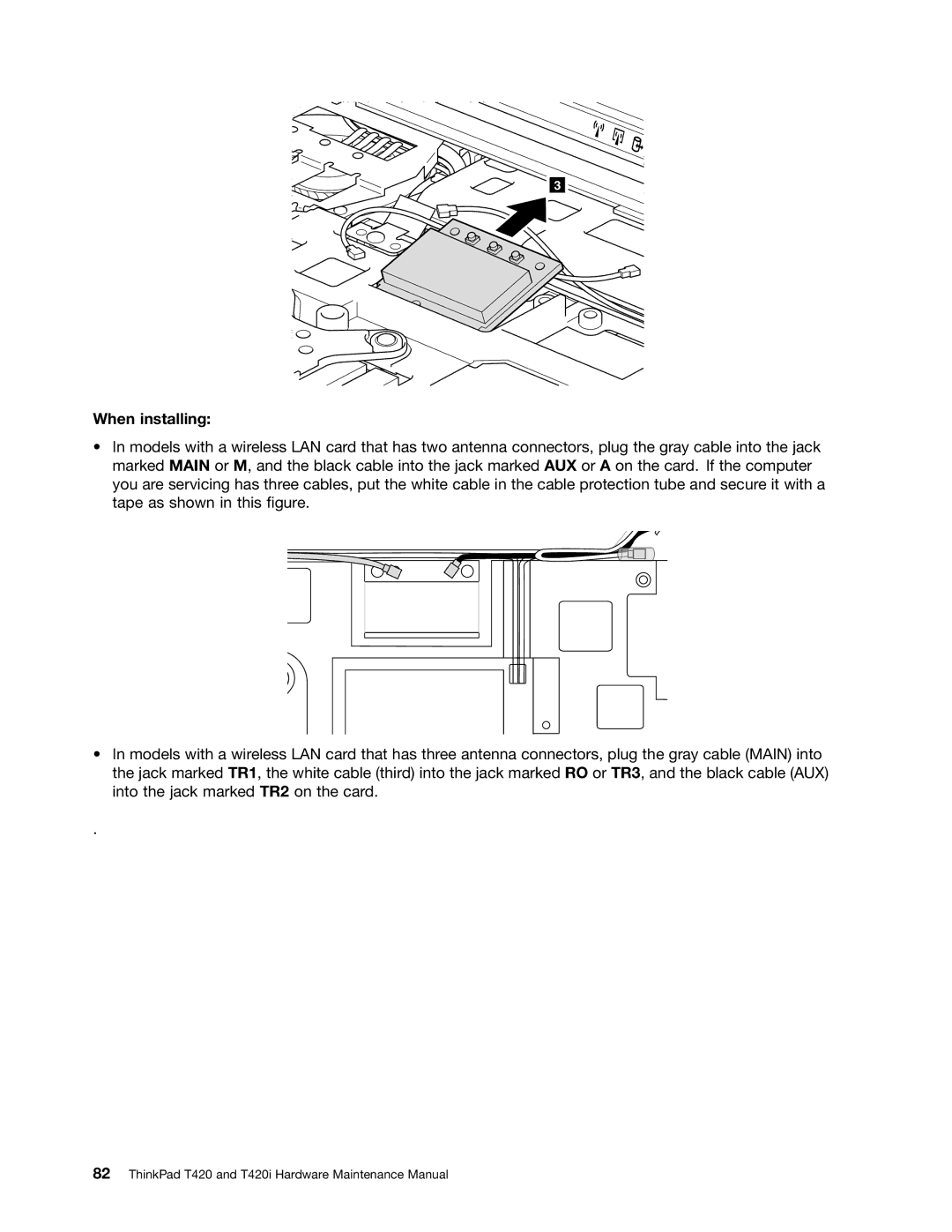 Lenovo T420i manual When installing 