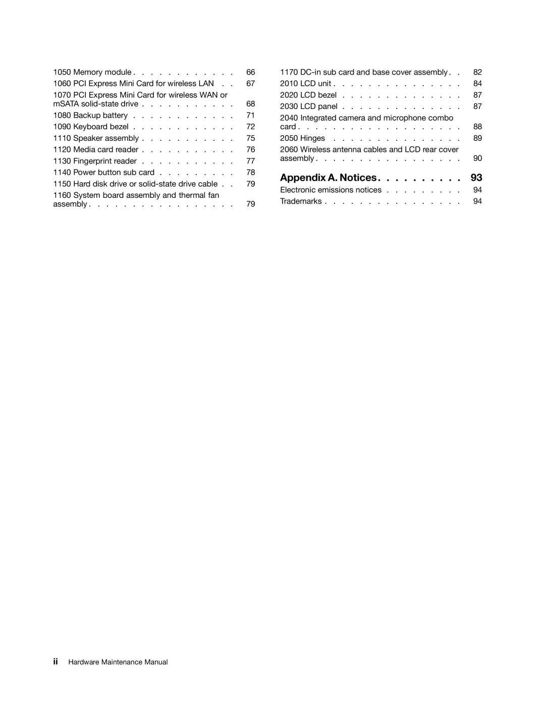 Lenovo T430U manual Appendix A. Notices 