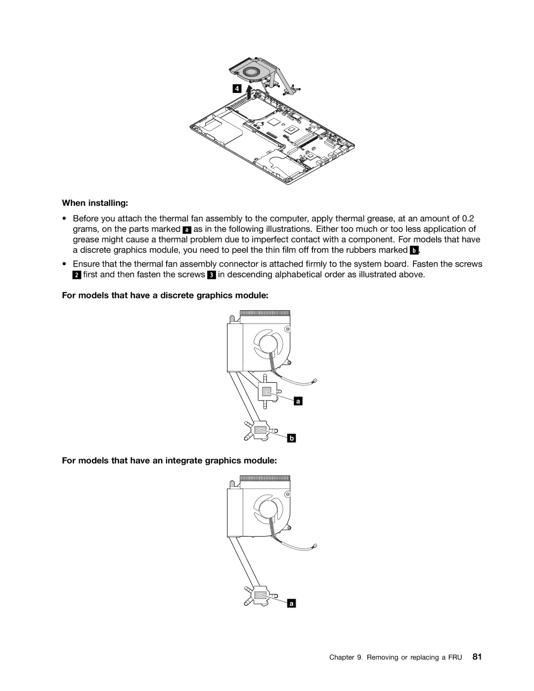 Lenovo T430U manual When installing 