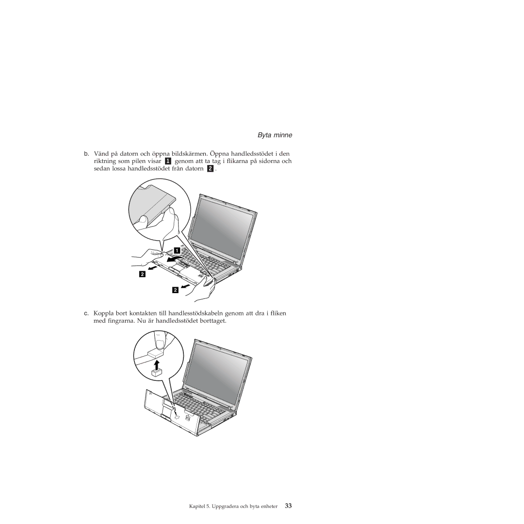 Lenovo T60 manual Byta minne 