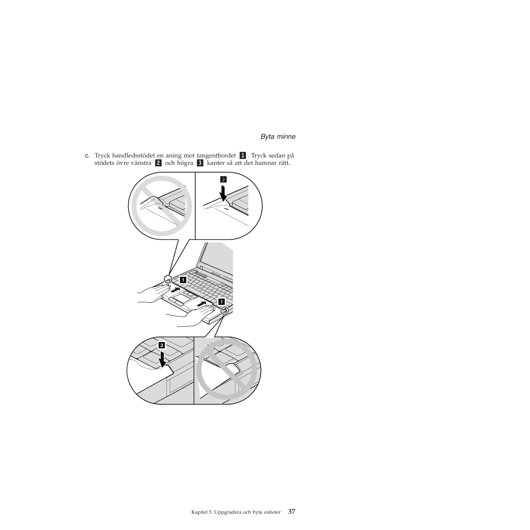 Lenovo T60 manual Byta minne 