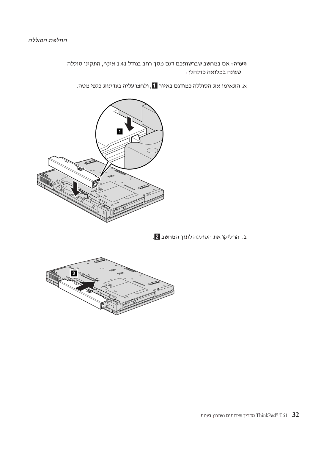 Lenovo T61 manual הללוסה תפלחה 