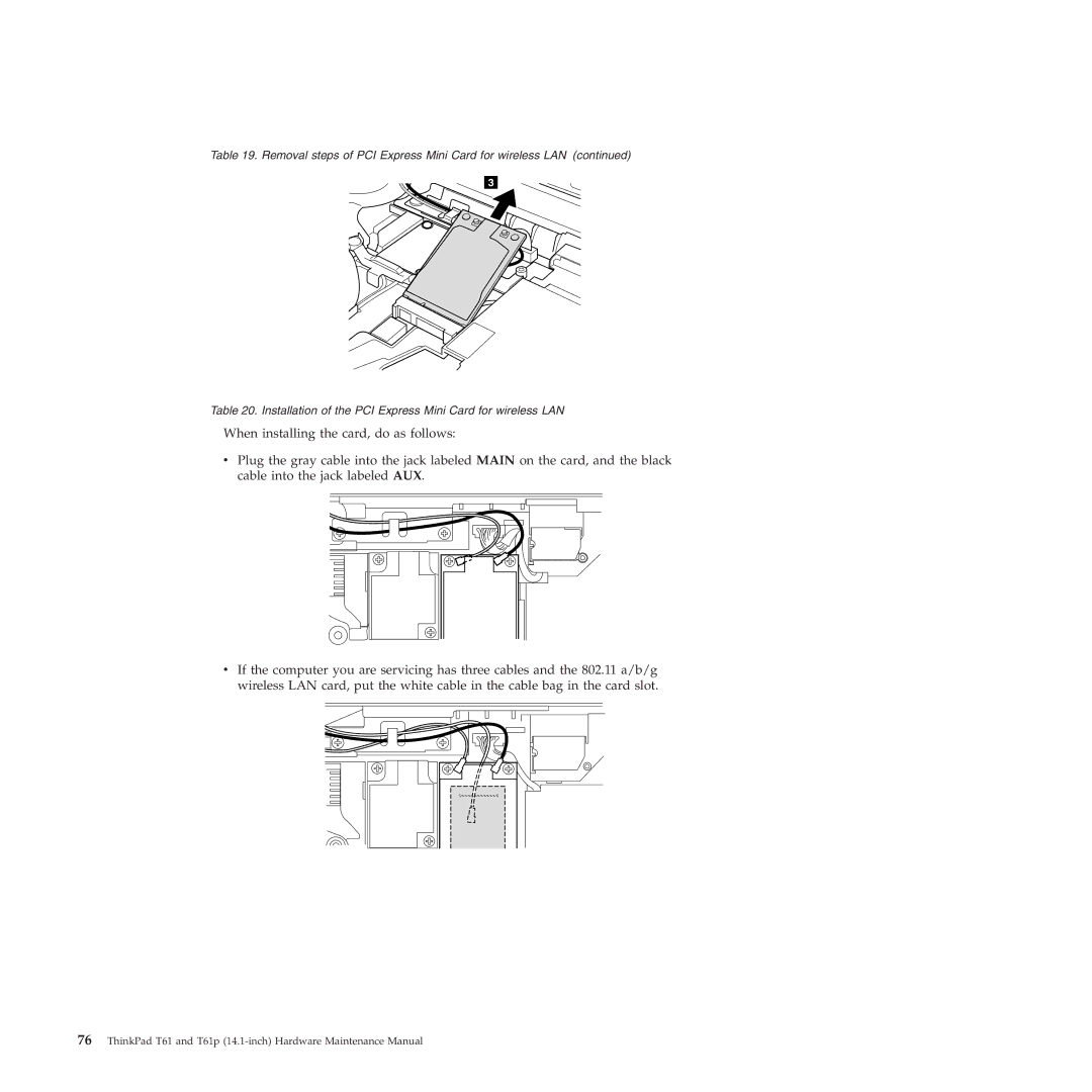 Lenovo manual ThinkPad T61 and T61p 14.1-inch Hardware Maintenance Manual 